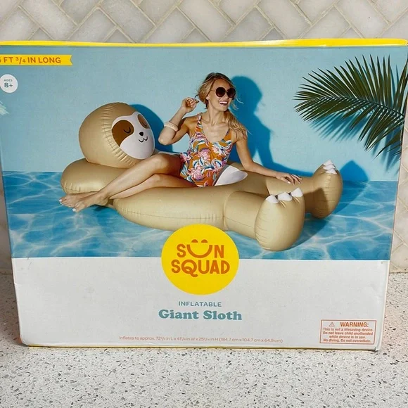 Target Sloth Sloth Pool Toy Sun Squad Giant Sloth Float